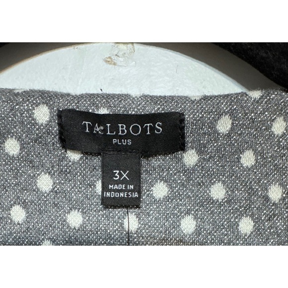 Talbots Classic Elegant Shimmer Top Size 3X Soft Glam Mob Wife Lite Holidaycore - Picture 4 of 7